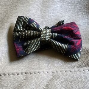 African Ankara Stylish Bow Tie with Floral Pattern